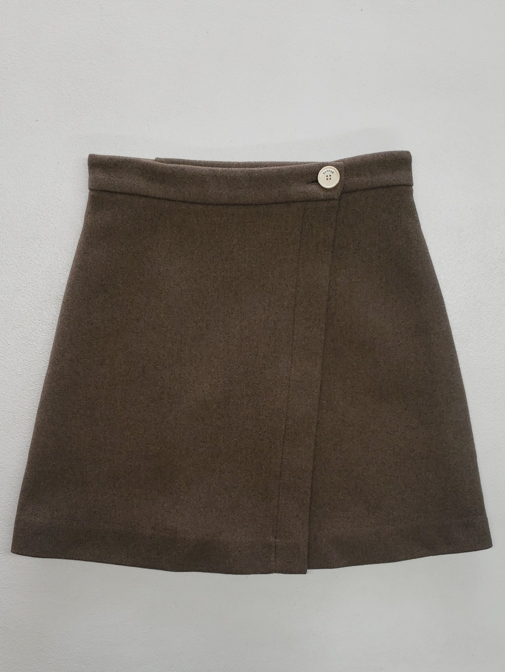 SANDRO Julieta Wool A Line Wrap Mini Skirt Women's 34 (USXS/0-2)